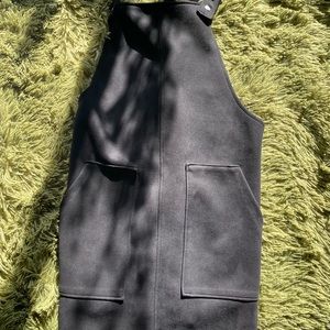 Black velvet overall dress
